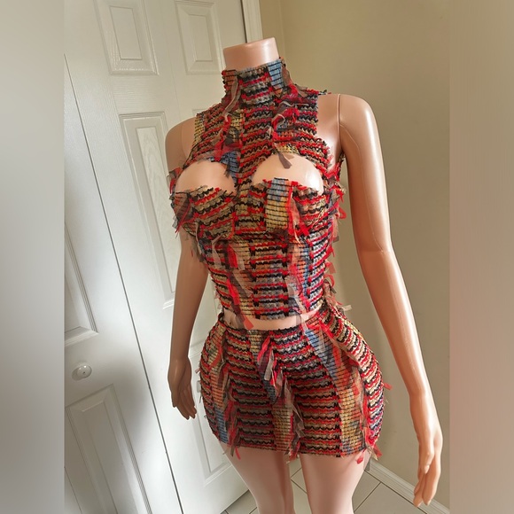 Multicolor Skirt Set - Picture 3 of 3